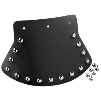 DRAG SPECIALTIES DS-393703 Medium Motorcycle Cruiser Harley Mud Flap Studded with Plain Center 9.5" W x 6.5" H - JT Cycle & ATV