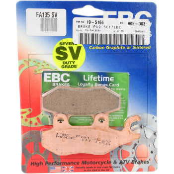 EBC FA135SV Severe Duty "SV" Sintered Brake Pads Set