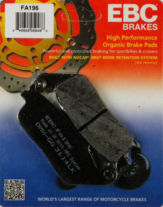 EBC FA196 Organic Base "FA" Brake Pads Set