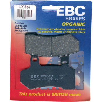 EBC FA409 Organic Harley / Buell Brake Pads Set
