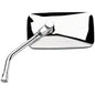 EMGO 20-42444 Cruiser Mirror Left Side Sport Mirror - 10 mm - Chrome