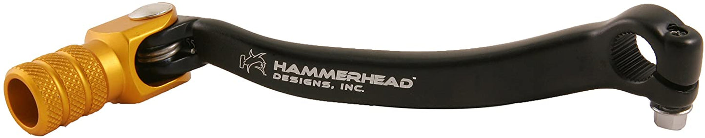 Hammerhead Premium Gold Yellow Forged Shift Lever: compatible with Suzuki RMZ450 (2005-2007) 11-0455-02-50