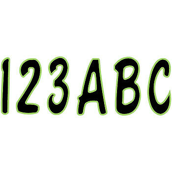 Registration Boat Jet Ski PWC Waverunner ID Sticker Kit Gradation 3" 146 Letters + Numbers