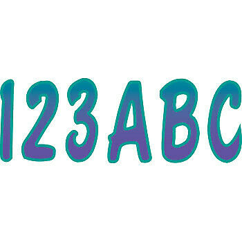 Registration Boat Jet Ski PWC Waverunner ID Sticker Kit Gradation 3" 146 Letters + Numbers