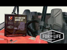 Load and play video in Gallery viewer, Seizmik UTV Side View Mirror (Pair – ABS) – Polaris Pro-Fit and Can-Am Profiled
