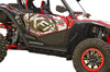 KFI 101785 Front Lower Door Inserts for Honda Talon – Black Powder‑Coated Aluminum