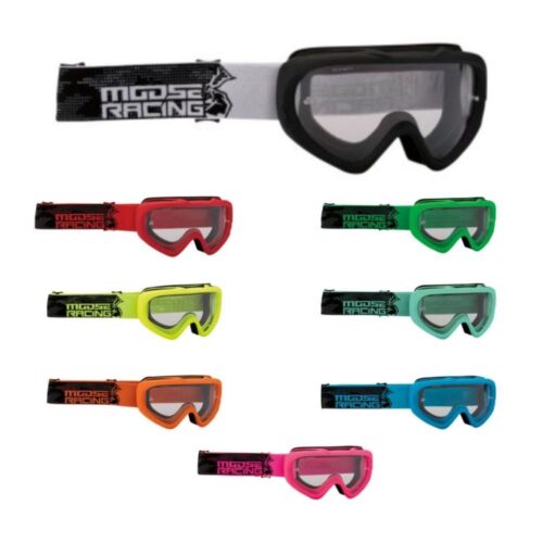 Moose Racing Qualifier Agroid Dirtbike MX ATV Offroad Goggles Youth or Adult Size Choose Color