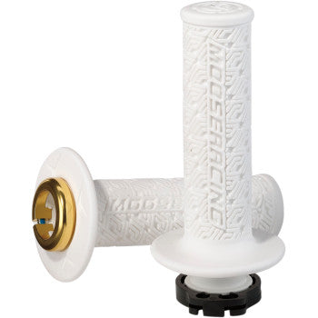 Moose Racing Lock on Clamp On Locking Grips with Cams like ODI MX Dirtbike