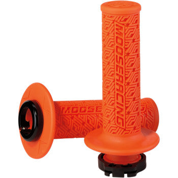 Moose Racing Lock on Clamp On Locking Grips with Cams like ODI MX Dirtbike
