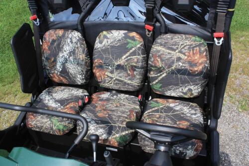 MOOSE UTILITY DIVISION Water Resistant Seat Covers Set for Can Am Defender Black or Mossy Oak Camo