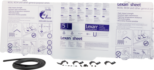 Moose Utility Division # 0521-1722 Rear Windshield Cab Back Dustopper Panel for Polaris Ranger XP900 Pro Fit