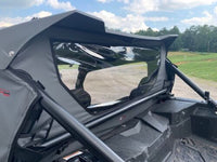 Moose Rear Dust Panel for Yamaha YXZ1000R 2016‑2021 with clear vinyl window and rip‑stop nylon construction