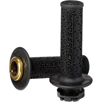 Moose Racing Lock on Clamp On Locking Grips with Cams like ODI MX Dirtbike