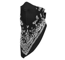 Load image into Gallery viewer, ZAN headgear Neodanna Neoprene Face Mask Bandana Bandanna Paisley in Black or Red
