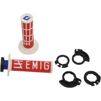 ODI Emig V2 Lock-On Grips – Red/White