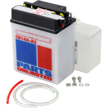 PARTS UNLIMITED BATTERIES 2113-0181 Heavy-Duty 12v Battery Kit YB14A-A2 - JT Cycle & ATV