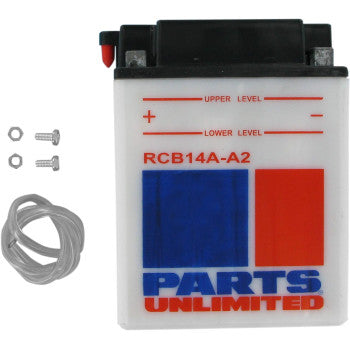 PARTS UNLIMITED BATTERIES RCB14A-A2 Heavy-Duty Battery YB14A-A2 - JT Cycle & ATV