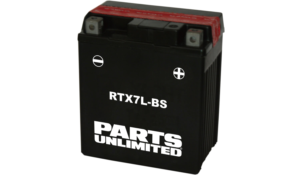 PARTS UNLIMITED BATTERIES RTX7L-BSAGM Maintenance-Free AGM Battery RTX7L-BS .33 L - JT Cycle & ATV