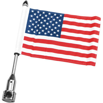 PRO PAD RFM-FXD1 Saddlebag 3/4" Guardrail Mount Flag Mount - 3/4" Bar - With 6" X 9" Flag