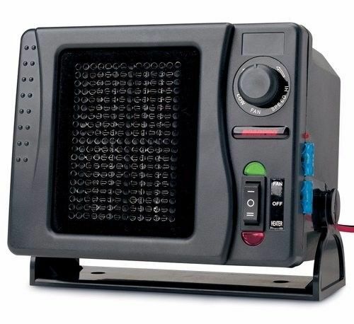 12 VOLT 300 WATT ELECTRIC HEATER w/ FAN for UTV Cab Golf Cart RV Camper Auto Car - JT Cycle & ATV
