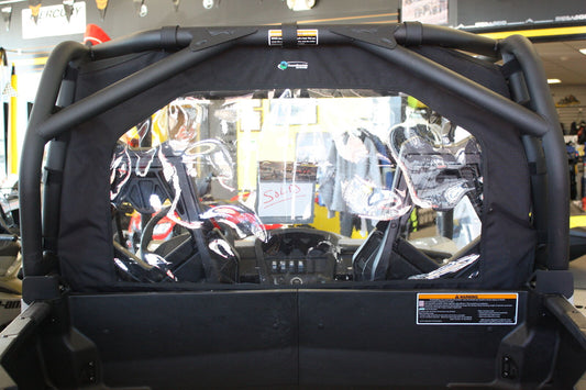 Can Am Commander / Maverick Rear Vinyl Windshield Cab Back Dust Stopper Panel