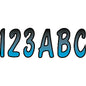 Registration Boat Jet Ski PWC Waverunner ID Sticker Kit Gradation 3" 146 Letters + Numbers