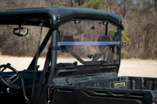 Seizmik Hard Rear Folding Windshield Cab Back Panel Can Am Defender Dust Stopper