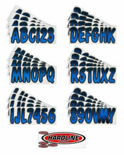 Load image into Gallery viewer, Registration Boat Jet Ski PWC Waverunner ID Sticker Kit Gradation 3&quot; 146 Letters + Numbers
