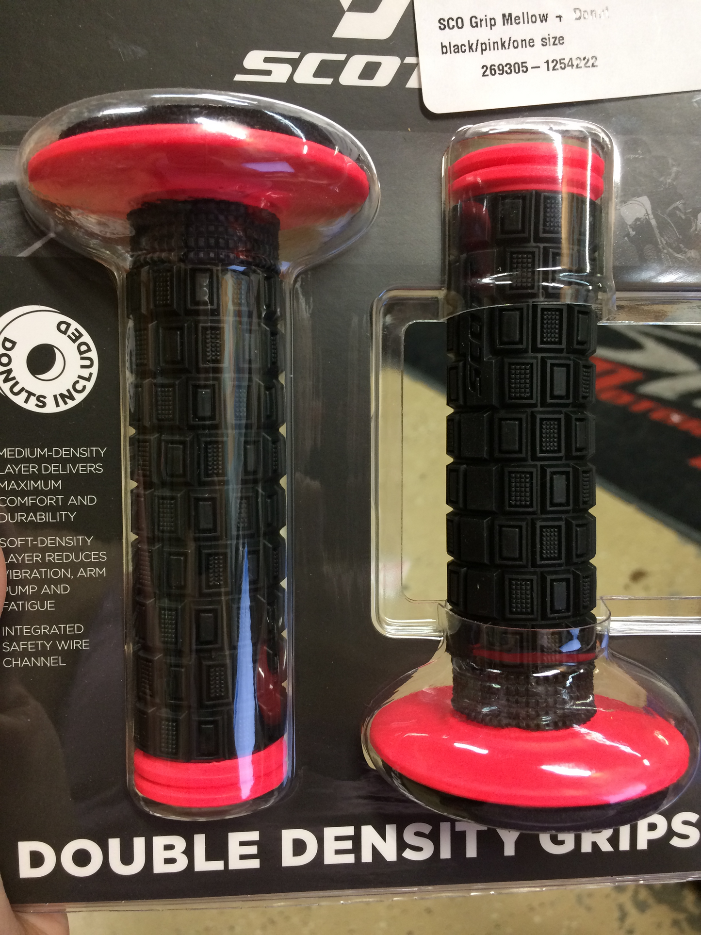 Scott Mellow Pillow Top Grips MX Motocross Dirtbike With Grip Donuts