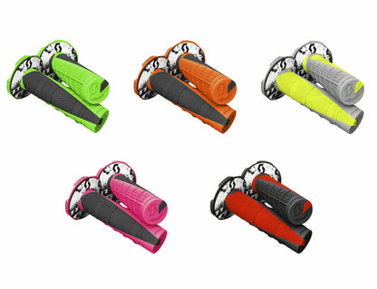 Scott Deuce Handlebar Grips With Donuts -NEON COLORS- Dirt Bike Motocross MX Twist Throttle - JT Cycle & ATV