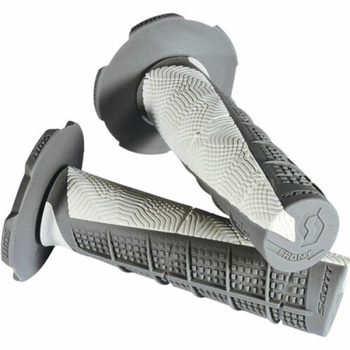 Scott Deuce Handlebar Grips With Donuts -NEON COLORS- Dirt Bike Motocross MX Twist Throttle - JT Cycle & ATV