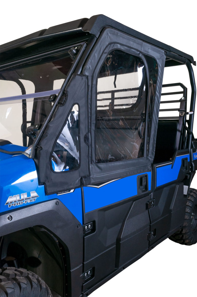 Seizmik #06020 Framed 1/2 Upper Doors Set Pair Door Kit – Kawasaki Mule Pro FX/FXT - JT Cycle & ATV