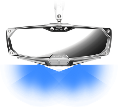 Seizmik #18019 Halo-RA LED UTV Rearview Mirror with Cast Aluminum Bezel – 1.75″ Round Tube - JT Cycle & ATV