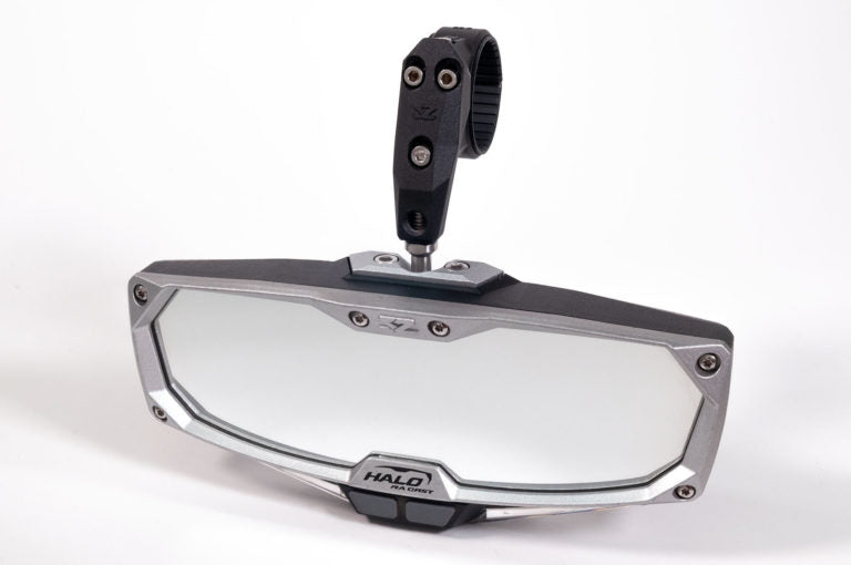 Seizmik #18020 Halo-RA LED UTV Rearview Mirror with Cast Aluminum Bezel – 2″ and 1.875″ Round Tube ROPS - JT Cycle & ATV