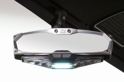 Seizmik #18020 Halo-RA LED UTV Rearview Mirror with Cast Aluminum Bezel – 2″ and 1.875″ Round Tube ROPS - JT Cycle & ATV