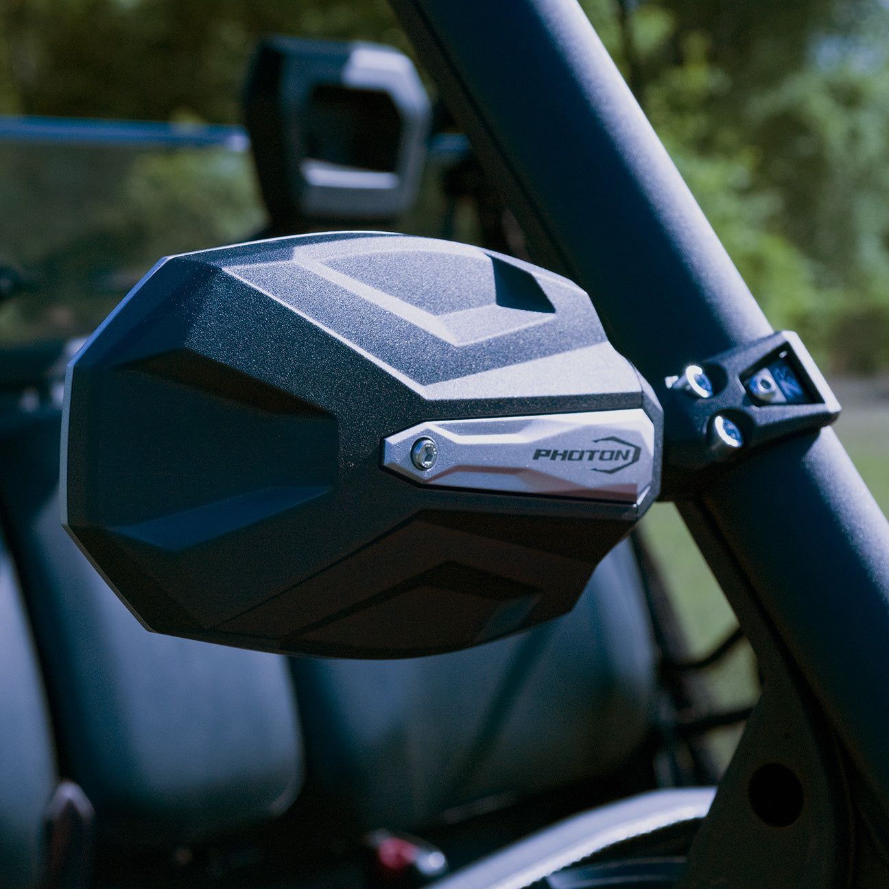 Seizmik Photon Side View Mirror Set with Cast Aluminum Body & Bezel – Pro-Fit Profiled (Pair)