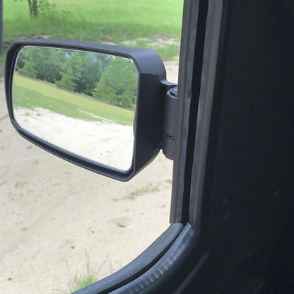 Seizmik #18071 Pursuit Side View Mirror Set (Pair – Cast Aluminium) – 1.75″ Round Tube with BONUS Color Cap / Seal Kit Included - JT Cycle & ATV