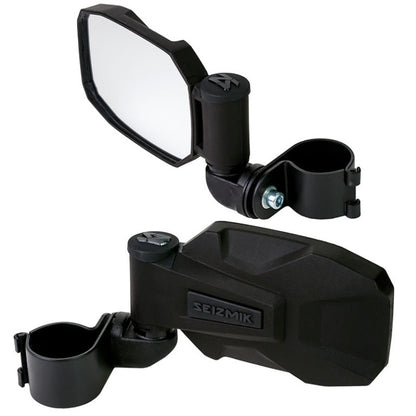 Seizmik #18091 Strike Side View Mirror Set (Pair – ABS) – 1.75″ Round Tube with BONUS color Seal / Cap Kit - JT Cycle & ATV