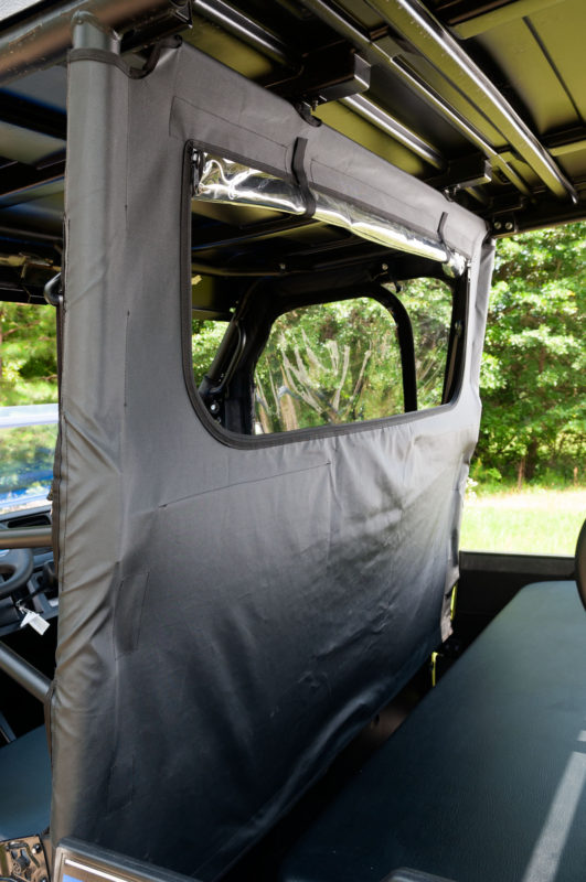Seizmik # 04028 Rear Soft Dust and Window Panel – Kawasaki Mule Pro FX/FXT - JT Cycle & ATV