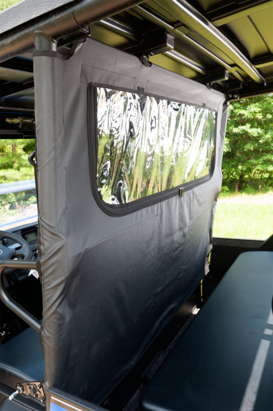 Seizmik # 04028 Rear Soft Dust and Window Panel – Kawasaki Mule Pro FX/FXT - JT Cycle & ATV