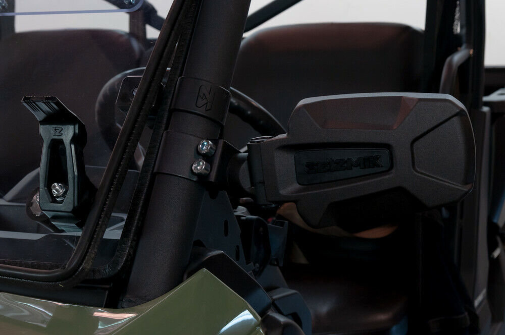 Can-Am Defender HD5 HD8 HD10 Full Front Folding Windshield 2016-2023 Seizmik Hardcoated Scratch Resistant