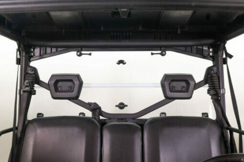 Seizmik Hard Rear Folding Windshield Cab Back Panel Can Am Defender Dust Stopper