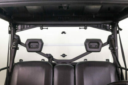 Seizmik Hard Rear Folding Windshield Cab Back Panel Can Am Defender Dust Stopper