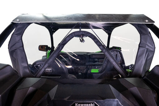 Seizmik Soft Rear Windshield Cab Back Dustopper for Kawasaki Teryx KRX1000 KRX