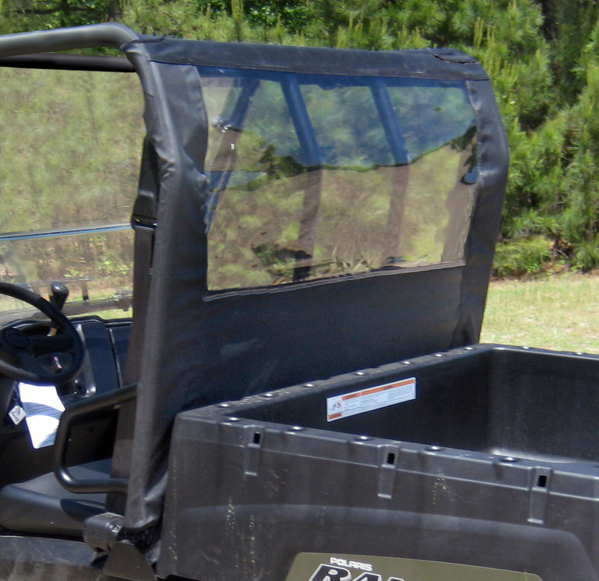 Seizmik #04017 Soft Rear Dust & Window Panel – Polaris Full Size Ranger 800 (2009-2014) and Bobcat - JT Cycle & ATV