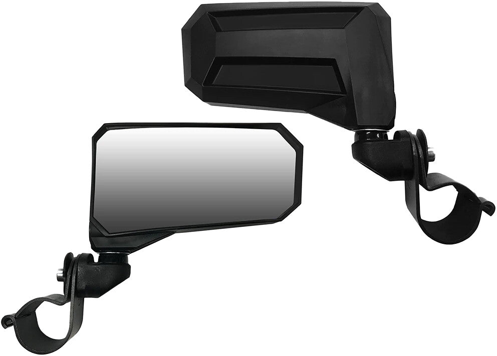 Spike Power Sports RE-FLEX Adjustable Side View Mirrors Set Pro Fit Polaris CLAMP (PAIR) - JT Cycle & ATV