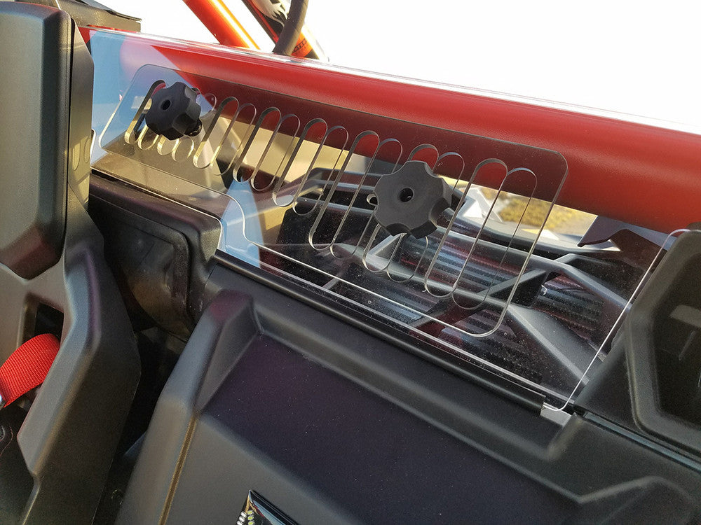 Spike Power Sports Can Am Maverick X3 Rear Shield With Sliding Vent - JT Cycle & ATV