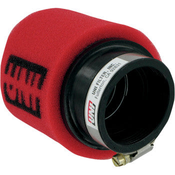 UNI UP‑4200AST 2‑Stage Angled 50mm Clamp‑On Pod Air Filter – Dual‑Stage Foam, Made in USA