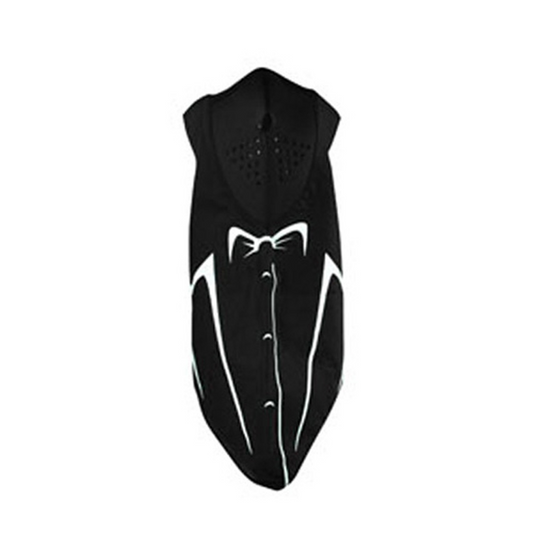 Zan Headgear WNEO141G Neodanna Neoprene Bandanna Bandana Face Mask Tux Glow in the Dark - JT Cycle & ATV