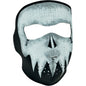 Zan Headgear WNFM081G Neoprene Full-Face Mask Ghost Skull Glow in the Dark - JT Cycle & ATV